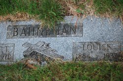  Louise W <I>Ellman</I> Bahneman